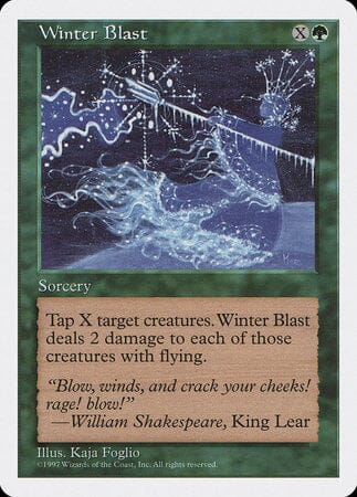 Winter Blast [Fifth Edition] MTG Single Magic: The Gathering  | Multizone: Comics And Games