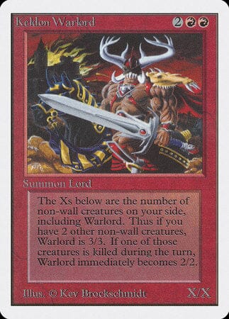 Keldon Warlord [Unlimited Edition] MTG Single Magic: The Gathering  | Multizone: Comics And Games