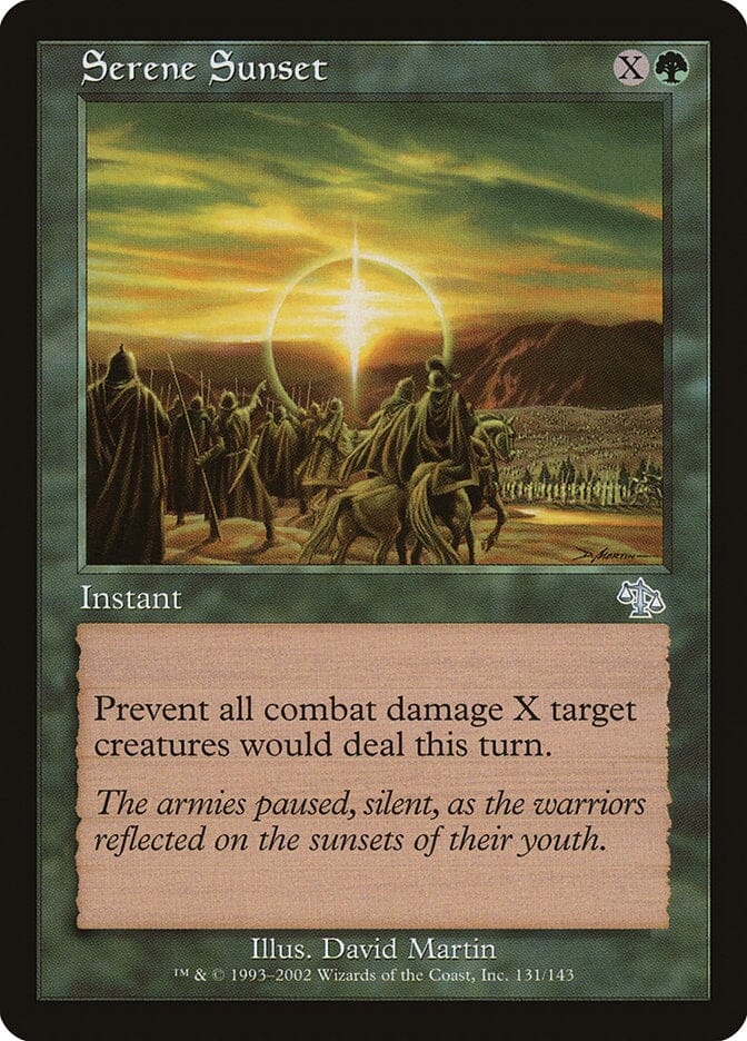 Serene Sunset [Judgment] MTG Single Magic: The Gathering  | Multizone: Comics And Games