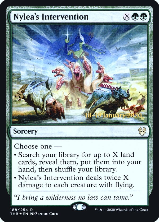 Nylea's Intervention [Theros Beyond Death Prerelease Promos] MTG Single Magic: The Gathering  | Multizone: Comics And Games