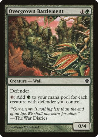 Overgrown Battlement [Rise of the Eldrazi] MTG Single Magic: The Gathering  | Multizone: Comics And Games