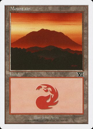 Mountain (343) [Classic Sixth Edition] MTG Single Magic: The Gathering  | Multizone: Comics And Games
