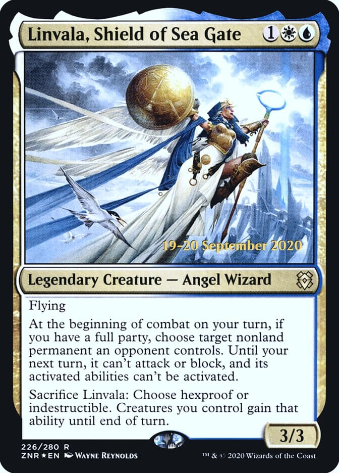 Linvala, Shield of Sea Gate [Zendikar Rising Prerelease Promos] MTG Single Magic: The Gathering  | Multizone: Comics And Games