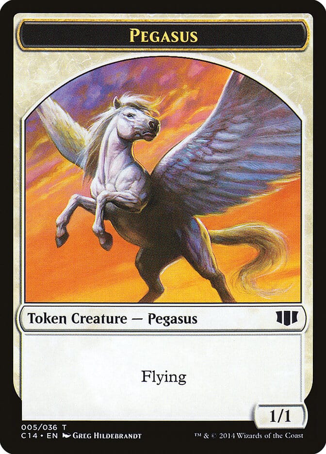Kor Soldier // Pegasus Double-sided Token [Commander 2014 Tokens] MTG Single Magic: The Gathering  | Multizone: Comics And Games