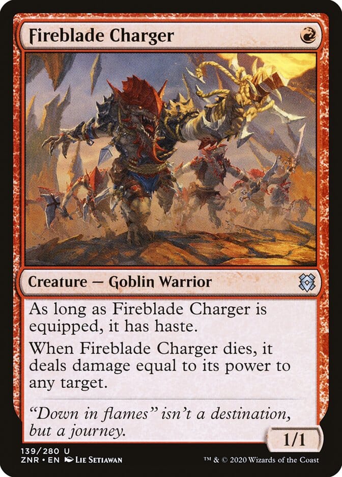 Fireblade Charger [Zendikar Rising] MTG Single Magic: The Gathering  | Multizone: Comics And Games
