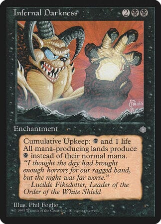 Infernal Darkness [Ice Age] MTG Single Magic: The Gathering  | Multizone: Comics And Games