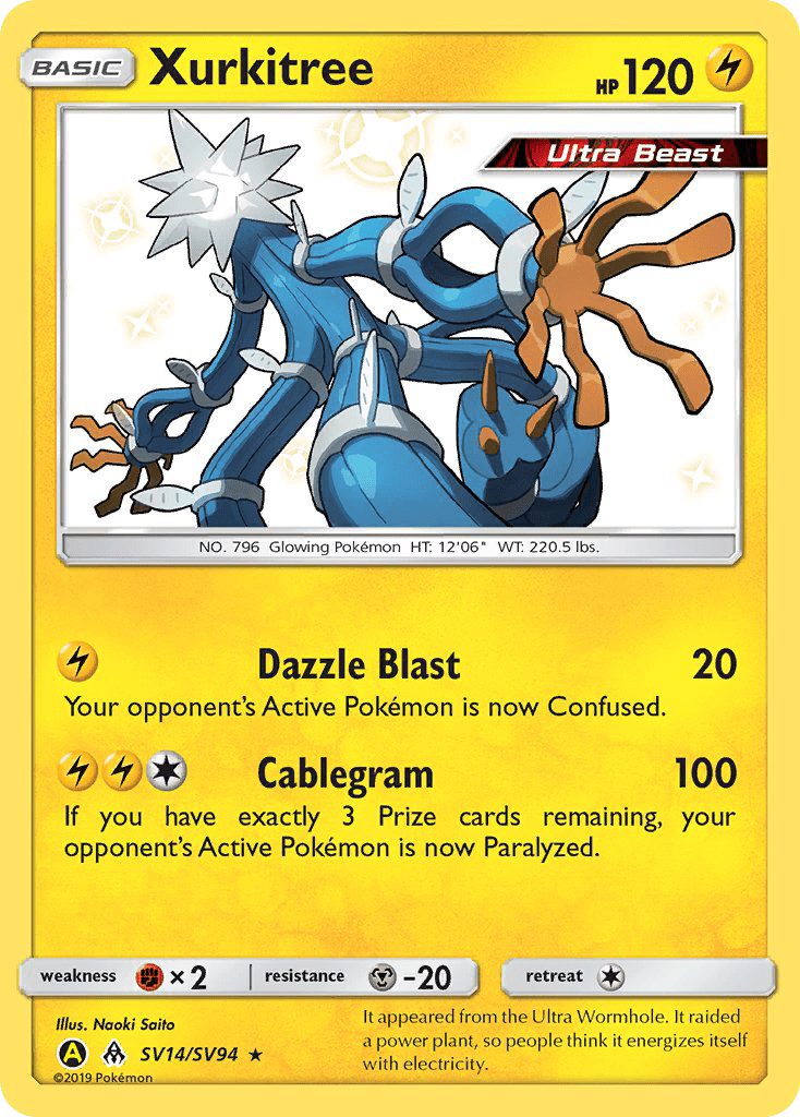 Xurkitree (SV14/SV94) [Sun & Moon: Hidden Fates - Shiny Vault] Pokemon Single Pokémon  | Multizone: Comics And Games