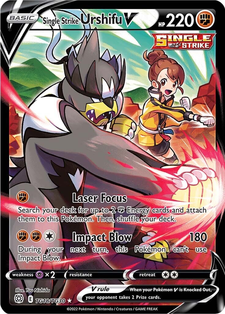Single Strike Urshifu V (TG18/TG30) [Sword & Shield: Brilliant Stars] Pokemon Single Pokémon  | Multizone: Comics And Games