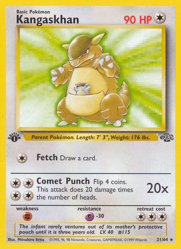 Kangaskhan (21/64) [Jungle 1st Edition] Pokemon Single Pokémon  | Multizone: Comics And Games