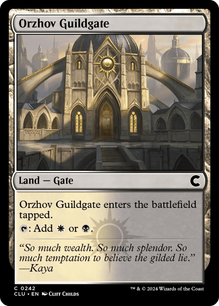 Orzhov Guildgate [Ravnica: Clue Edition] MTG Single Magic: The Gathering  | Multizone: Comics And Games