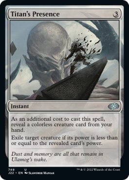 Titan's Presence [Jumpstart 2022] MTG Single Magic: The Gathering  | Multizone: Comics And Games