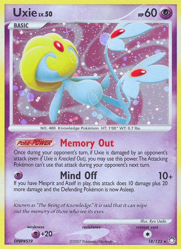 Uxie (18/123) [Diamond & Pearl: Mysterious Treasures] Pokemon Single Pokémon  | Multizone: Comics And Games
