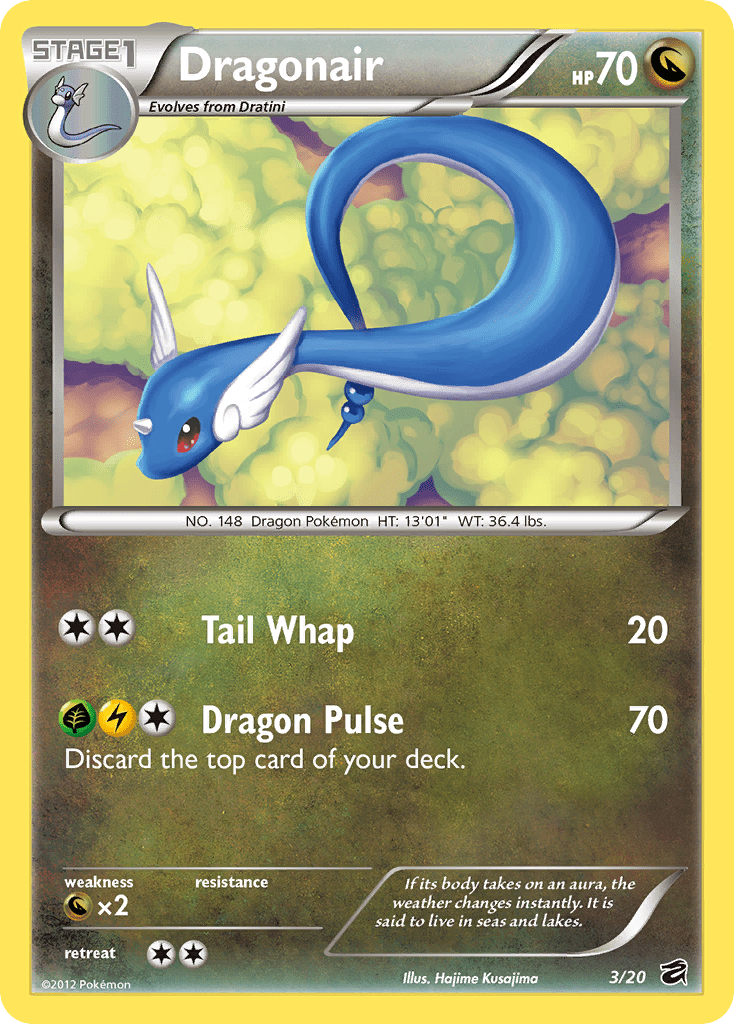 Dragonair (3/20) [Black & White: Dragon Vault] Pokemon Single Pokémon  | Multizone: Comics And Games