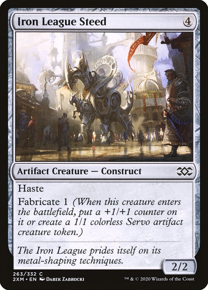 Iron League Steed [Double Masters] MTG Single Magic: The Gathering  | Multizone: Comics And Games