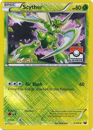 Scyther (4/108) (League Promo 1st Place) [Black & White: Dark Explorers] Pokemon Single Pokémon  | Multizone: Comics And Games