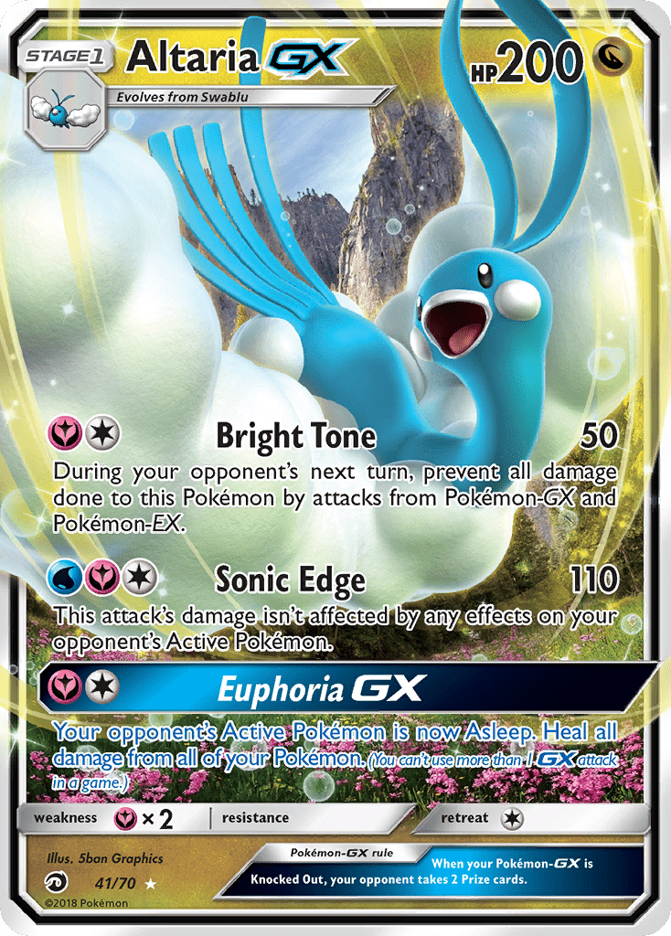 Altaria GX (41/70) [Sun & Moon: Dragon Majesty] Pokemon Single Pokémon  | Multizone: Comics And Games
