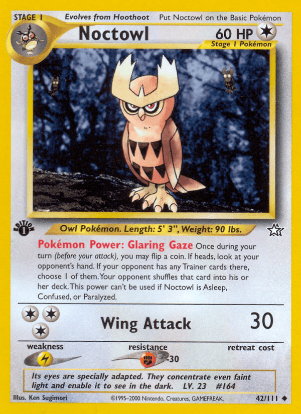 Noctowl (42/111) [Neo Genesis 1st Edition] Pokemon Single Pokémon  | Multizone: Comics And Games