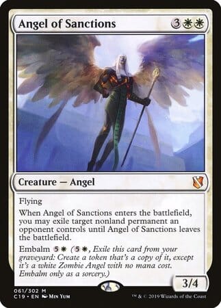 Angel of Sanctions [Commander 2019] MTG Single Magic: The Gathering  | Multizone: Comics And Games