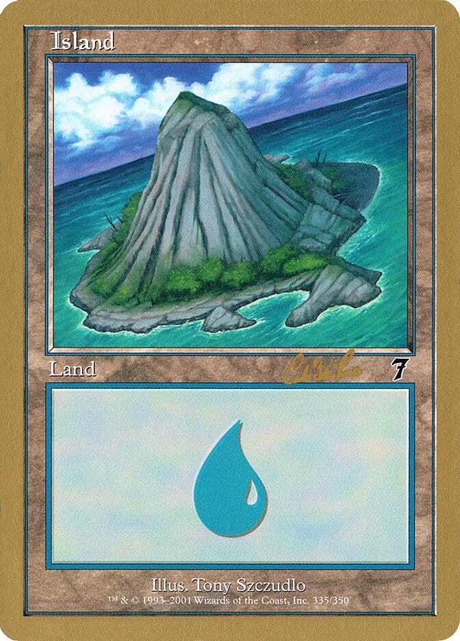 Island (cr335b) (Carlos Romao) [World Championship Decks 2002] MTG Single Magic: The Gathering  | Multizone: Comics And Games