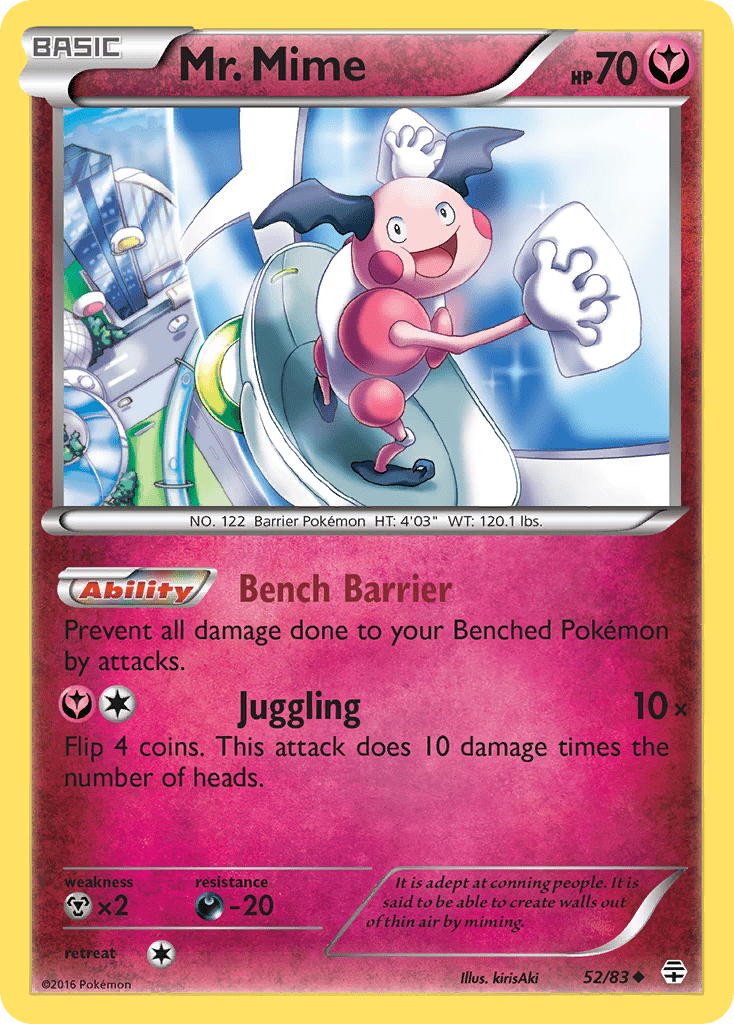 Mr. Mime (52/83) [XY: Generations] Pokemon Single Pokémon  | Multizone: Comics And Games