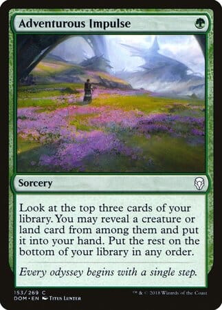 Adventurous Impulse [Dominaria] MTG Single Magic: The Gathering  | Multizone: Comics And Games