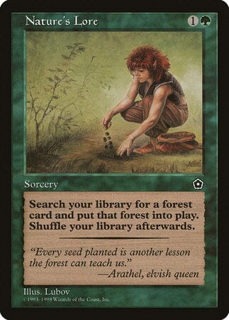 Nature's Lore [Portal Second Age] MTG Single Magic: The Gathering  | Multizone: Comics And Games