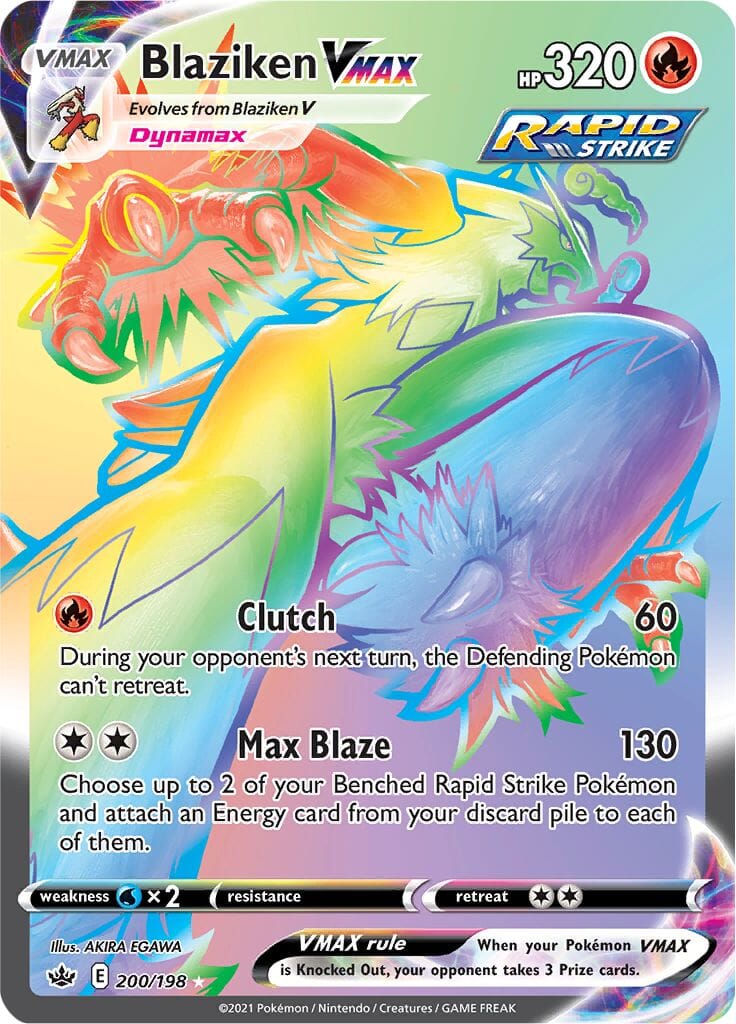 Blaziken VMAX (200/198) [Sword & Shield: Chilling Reign] Pokemon Single Pokémon  | Multizone: Comics And Games