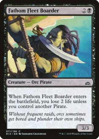 Fathom Fleet Boarder [Rivals of Ixalan] MTG Single Magic: The Gathering  | Multizone: Comics And Games