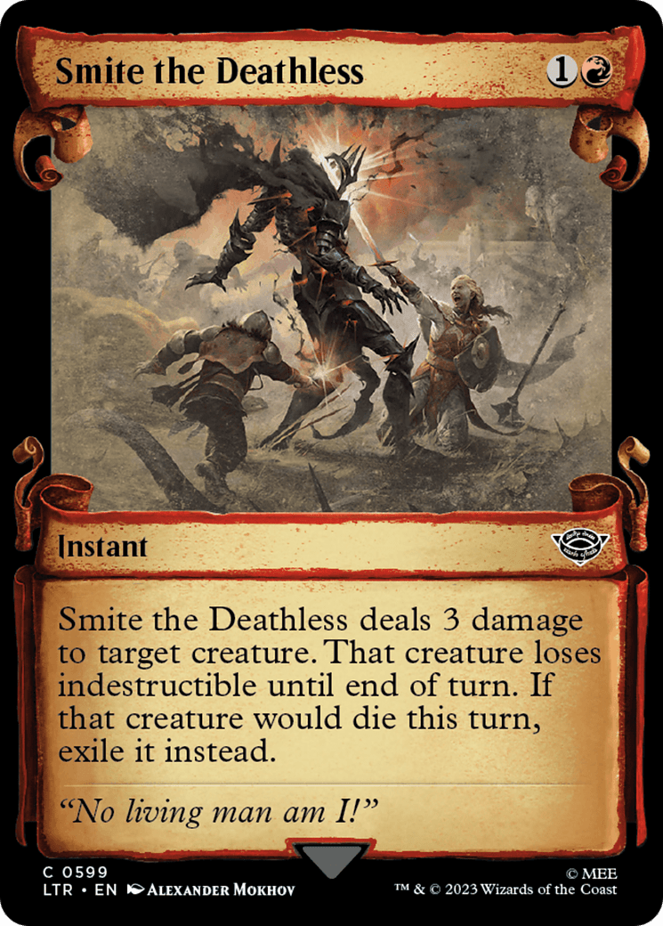 Smite the Deathless [The Lord of the Rings: Tales of Middle-Earth Showcase Scrolls] MTG Single Magic: The Gathering  | Multizone: Comics And Games