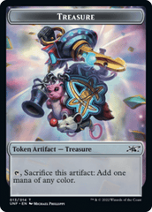 Clown Robot (003) // Treasure (013) Double-sided Token [Unfinity Tokens] MTG Single Magic: The Gathering  | Multizone: Comics And Games