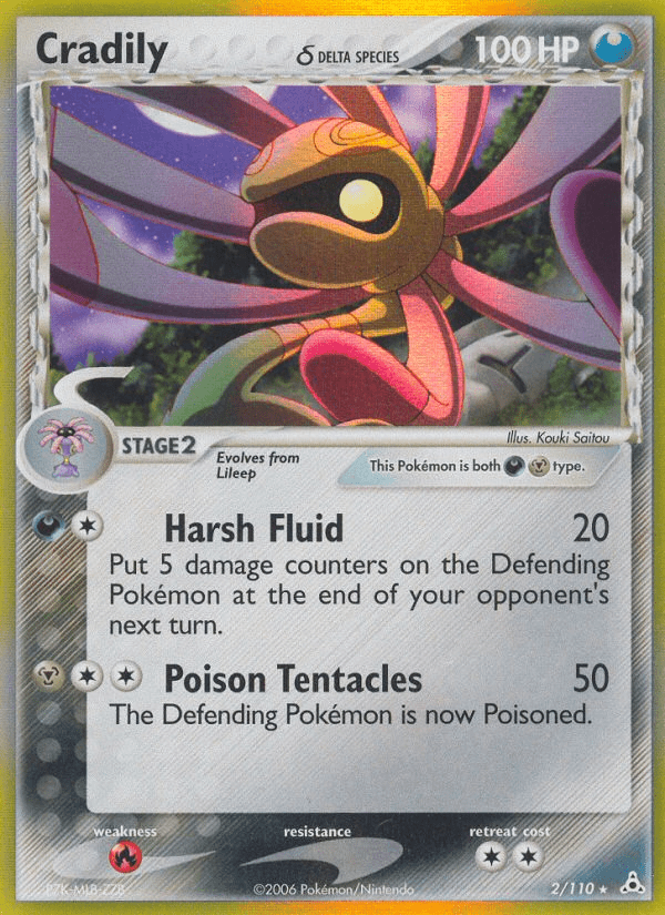 Cradily (2/110) (Delta Species) [EX: Holon Phantoms] Pokemon Single Pokémon  | Multizone: Comics And Games