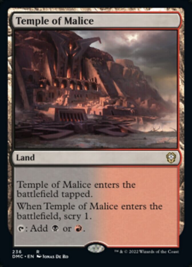 Temple of Malice [Dominaria United Commander] MTG Single Magic: The Gathering  | Multizone: Comics And Games