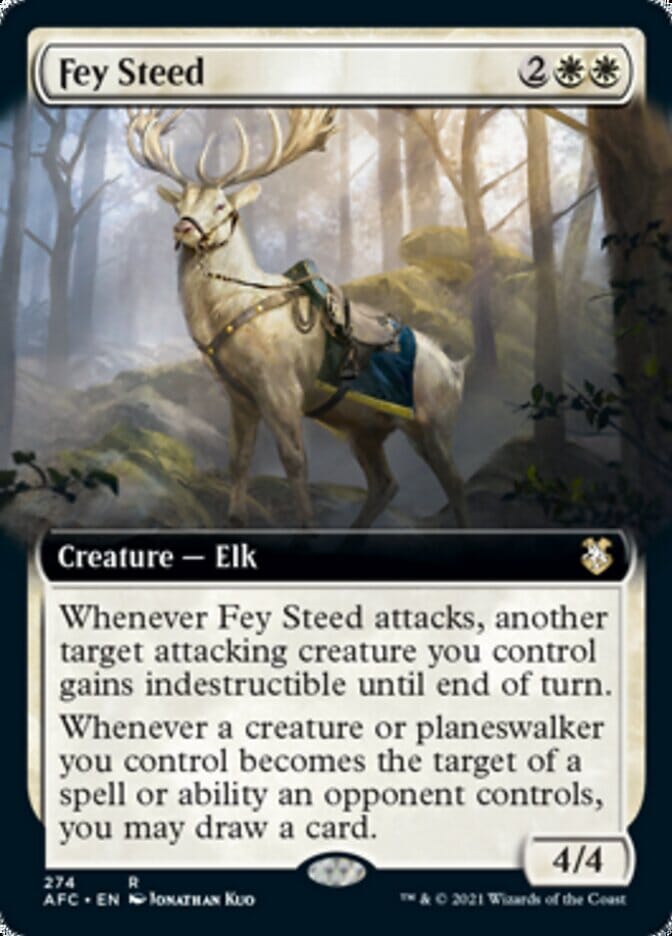 Fey Steed (Extended) [Dungeons & Dragons: Adventures in the Forgotten Realms Commander] MTG Single Magic: The Gathering  | Multizone: Comics And Games
