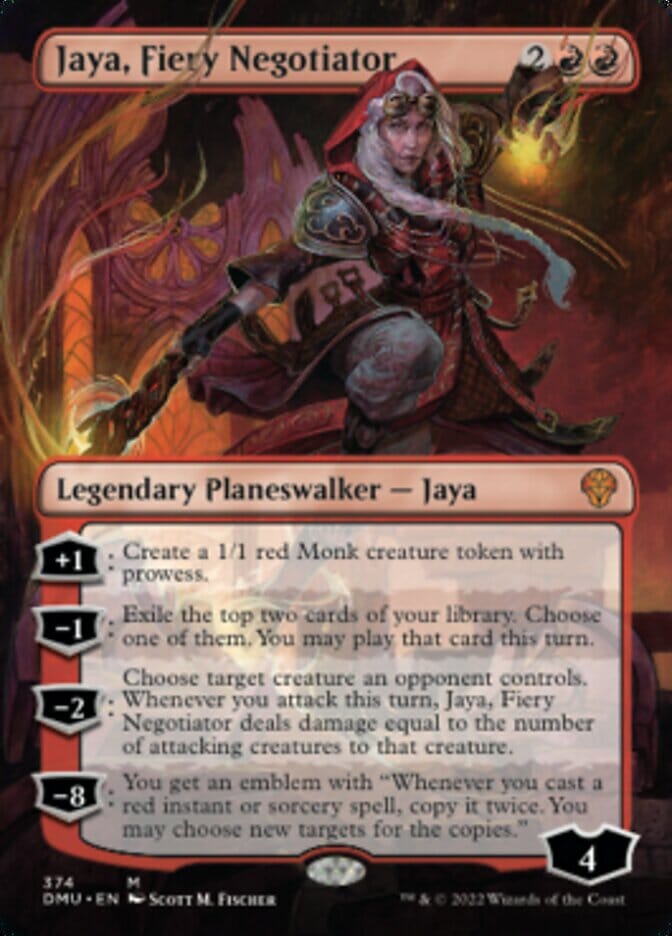 Jaya, Fiery Negotiator (Borderless) [Dominaria United] MTG Single Magic: The Gathering  | Multizone: Comics And Games