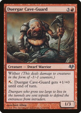 Duergar Cave-Guard [Eventide] MTG Single Magic: The Gathering  | Multizone: Comics And Games