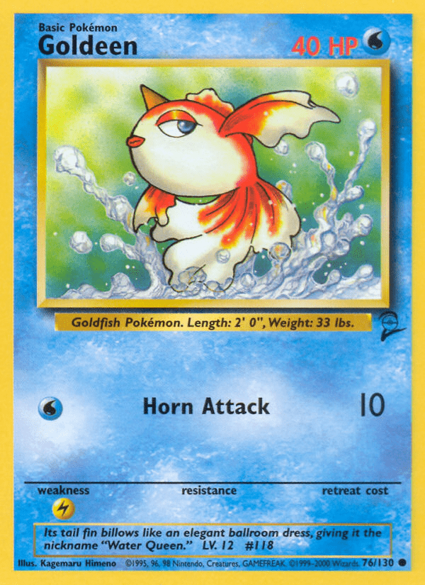 Goldeen (76/130) [Base Set 2] Pokemon Single Pokémon  | Multizone: Comics And Games