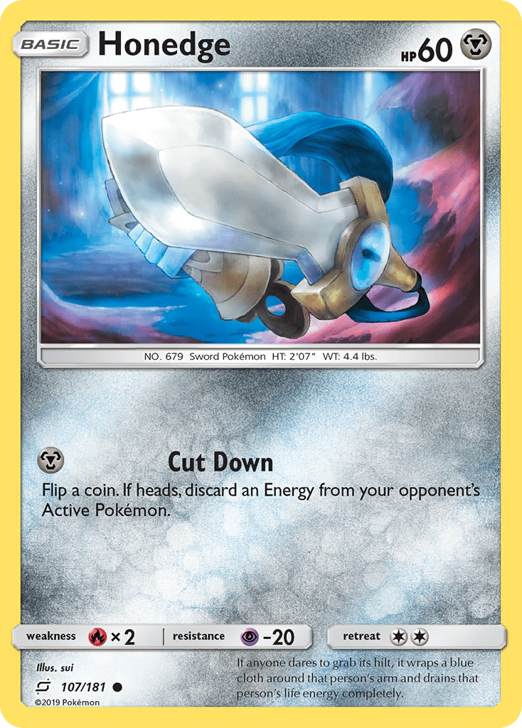 Honedge (107/181) [Sun & Moon: Team Up] Pokemon Single Pokémon  | Multizone: Comics And Games