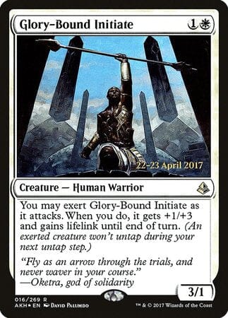 Glory-Bound Initiate [Amonkhet Promos] MTG Single Magic: The Gathering  | Multizone: Comics And Games