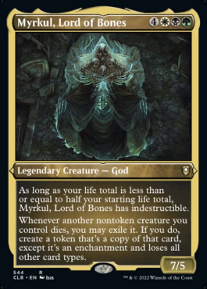 Myrkul, Lord of Bones (Foil Etched) [Commander Legends: Battle for Baldur's Gate] MTG Single Magic: The Gathering  | Multizone: Comics And Games