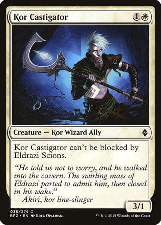 Kor Castigator [Battle for Zendikar] MTG Single Magic: The Gathering  | Multizone: Comics And Games