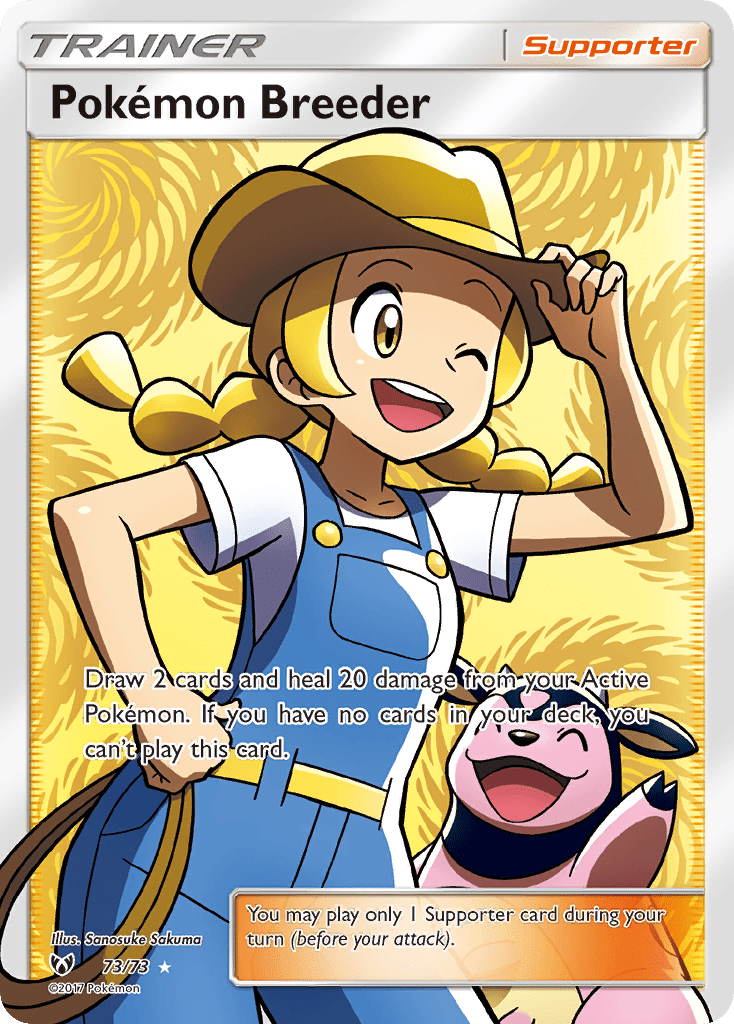 Pokemon Breeder (73/73) [Sun & Moon: Shining Legends] Pokemon Single Pokémon  | Multizone: Comics And Games