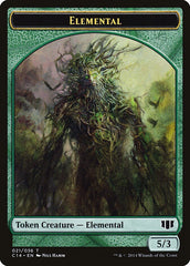 Elemental // Beast (019/036) Double-sided Token [Commander 2014 Tokens] MTG Single Magic: The Gathering  | Multizone: Comics And Games
