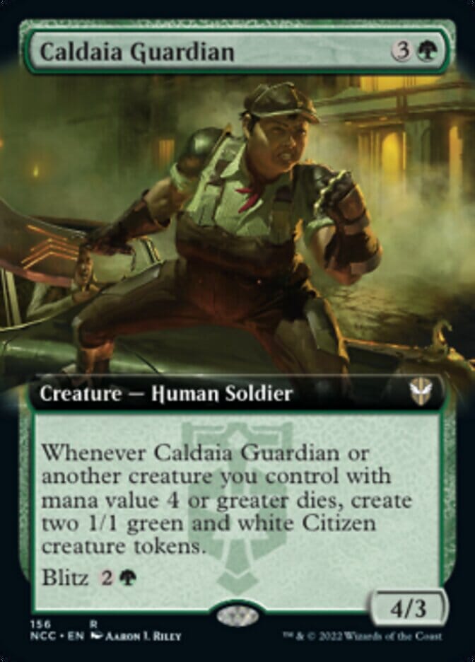 Caldaia Guardian (Extended Art) [Streets of New Capenna Commander] MTG Single Magic: The Gathering  | Multizone: Comics And Games
