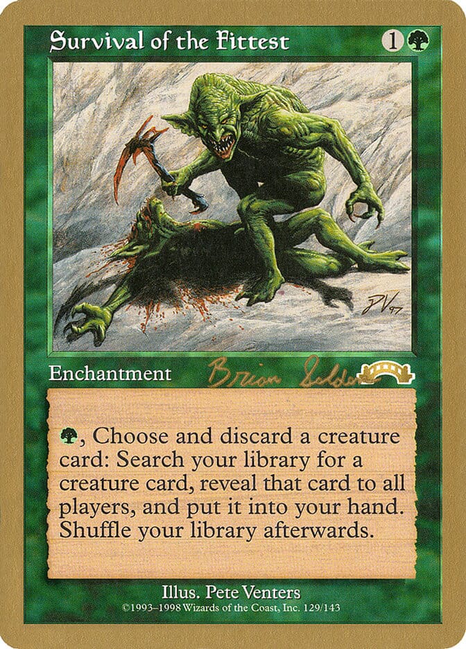 Survival of the Fittest (Brian Selden) [World Championship Decks 1998] MTG Single Magic: The Gathering  | Multizone: Comics And Games