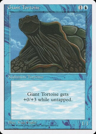 Giant Tortoise [Fourth Edition] MTG Single Magic: The Gathering  | Multizone: Comics And Games