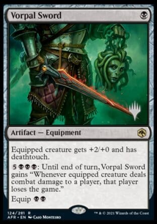 Vorpal Sword (Promo Pack) [Dungeons & Dragons: Adventures in the Forgotten Realms Promos] MTG Single Magic: The Gathering  | Multizone: Comics And Games