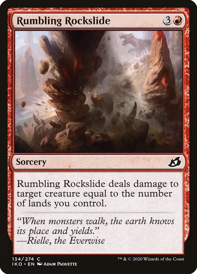 Rumbling Rockslide [Ikoria: Lair of Behemoths] MTG Single Magic: The Gathering  | Multizone: Comics And Games