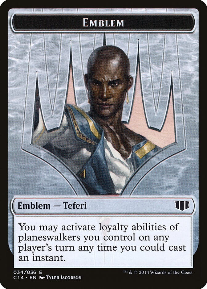 Teferi, Temporal Archmage Emblem // Zombie (011/036) Double-sided Token [Commander 2014 Tokens] MTG Single Magic: The Gathering  | Multizone: Comics And Games
