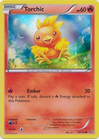 Torchic (25/160) (Sheen Holo) [XY: Primal Clash] Pokemon Single Pokémon  | Multizone: Comics And Games