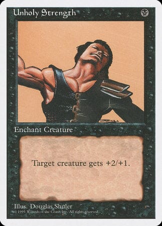 Unholy Strength [Fourth Edition] MTG Single Magic: The Gathering  | Multizone: Comics And Games